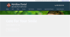 Desktop Screenshot of meridiandental.net