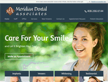 Tablet Screenshot of meridiandental.net
