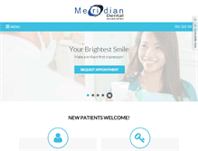 Tablet Screenshot of meridiandental.com